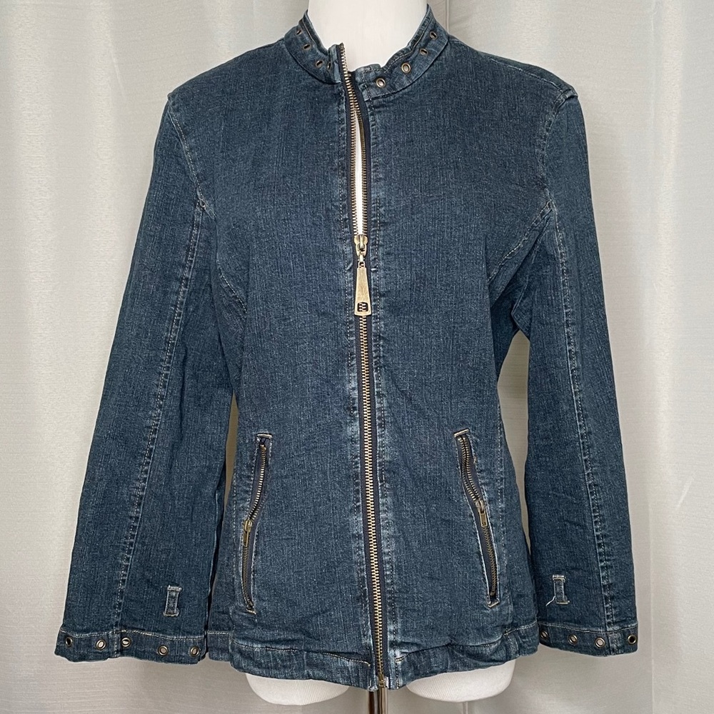 Zip front Denim jacket